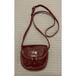 Mini Burgundy Crossbody Bag - rare!